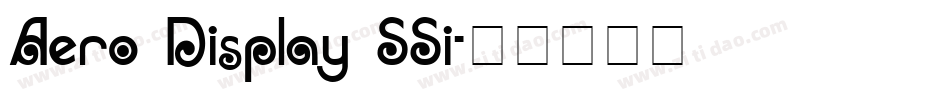 Aero Display SSi字体转换